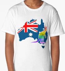 Kangaroo / Australia YES for LGBT marriage Long T-Shirt