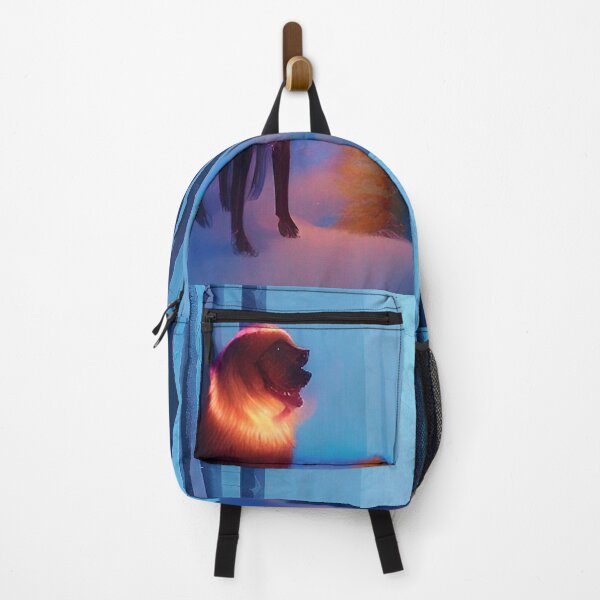 Item preview, Dog winter landscape retro style art designed and sold by Neo-Expression.