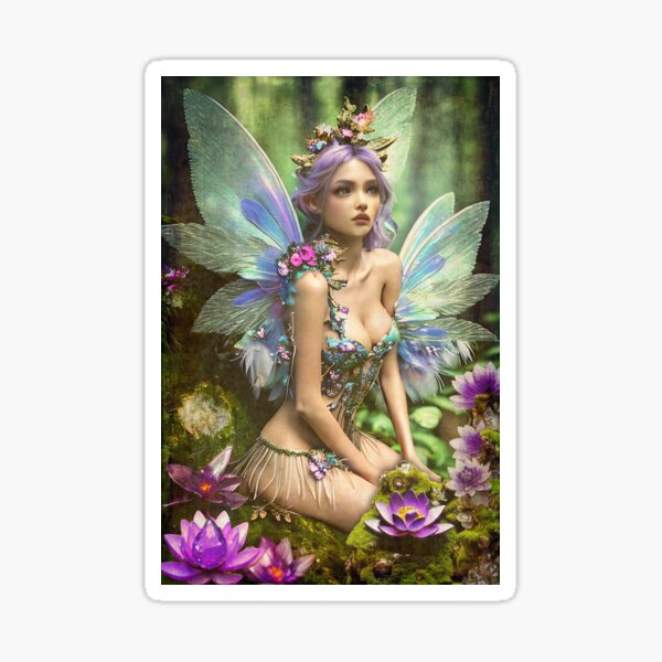 Pretty Forest Fairy Sticker