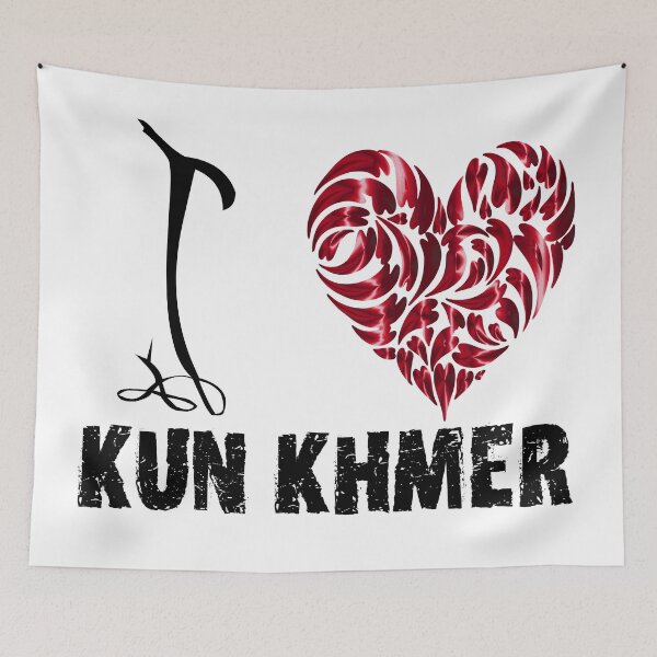 Item preview, Kun Khmer T shirt Design I love Kun Khmer designed and sold by MartialArtsNerd.