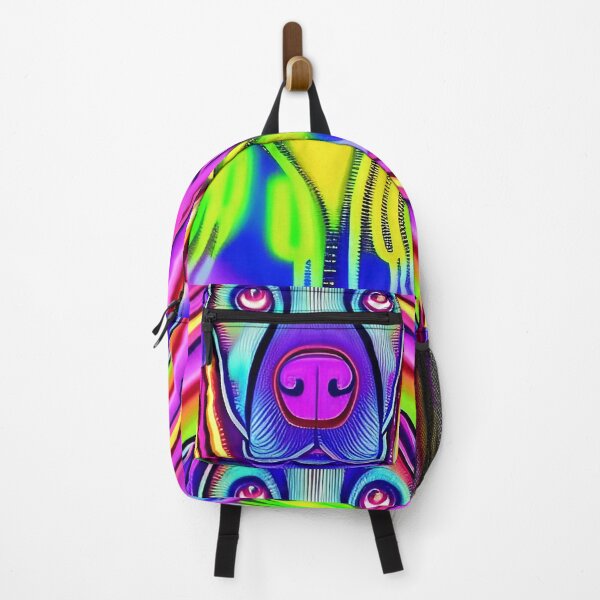 Item preview, Trippy psychedelic colorful dog pop art designed and sold by Neo-Expression.