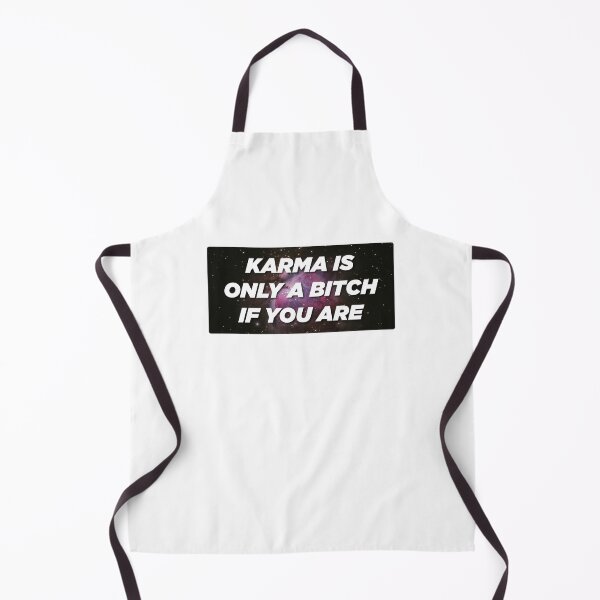 Item preview, Karma Is Only A Bitch If You Are | Funny Typography Statement Meme Quote designed and sold by MotivationSpark.