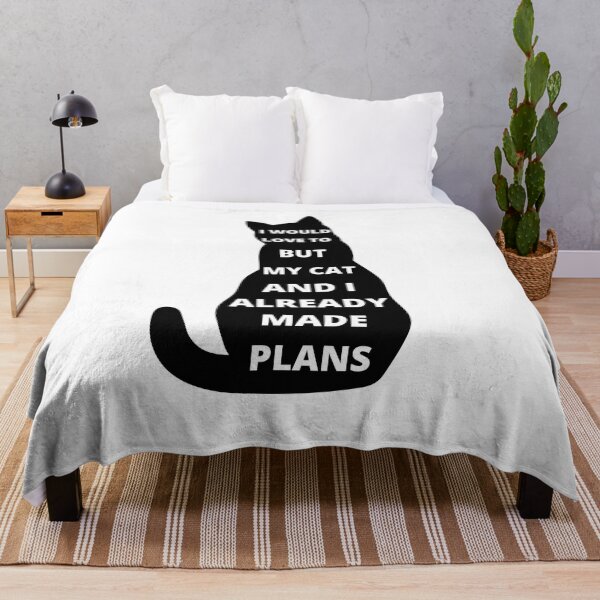 Item preview, ALREADY HAVE MADE PLANS WITH MY CAT FUNNY SAYING designed and sold by Hohohaxi.