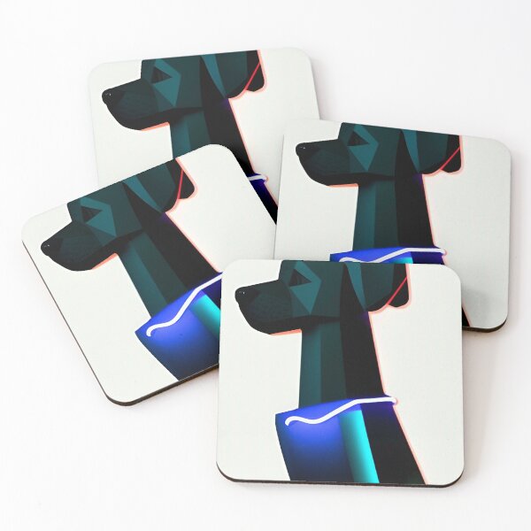 Item preview, futuristic poly shape dog designed and sold by Neo-Expression.