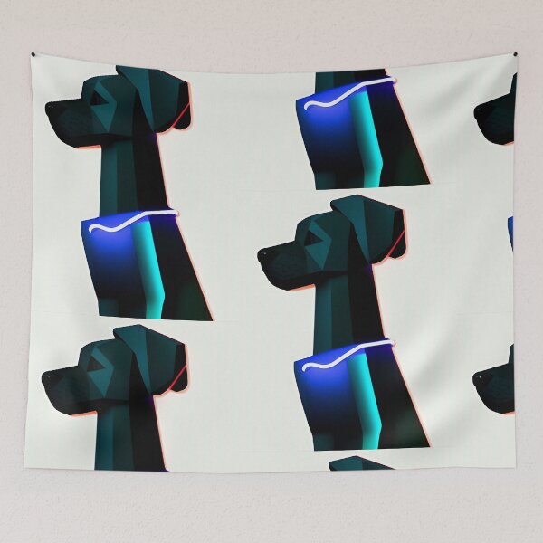 Item preview, futuristic poly shape dog designed and sold by Neo-Expression.