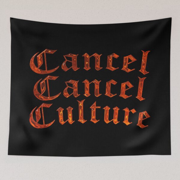 Item preview, Cancel Cancel Culture | 3D Text | Anti Woke Media designed and sold by ProdbyNiECO.