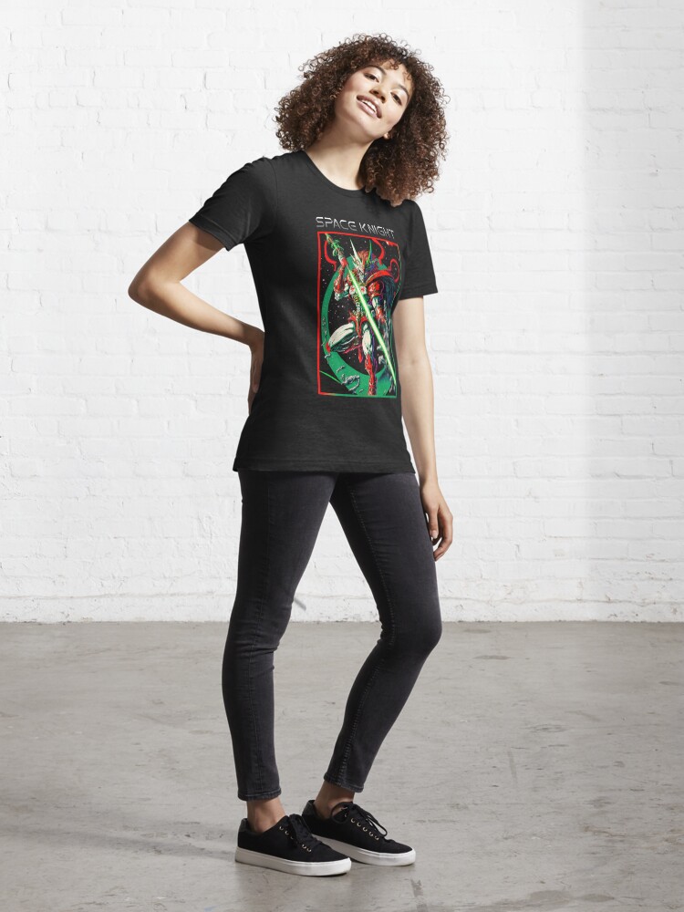Thumbnail 4 of 7, Essential T-Shirt, Space Knight designed and sold by Randy Verschueren.