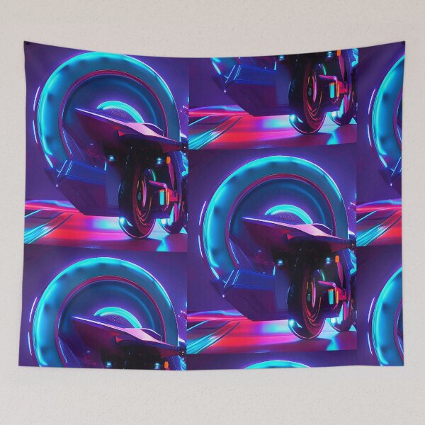 Item preview, Synthwave motorcycle retrowave outron designed and sold by Neo-Expression.