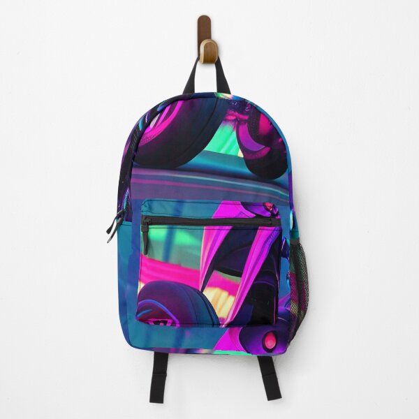 Item preview, futuristic neon city abstract synthwave art designed and sold by Neo-Expression.