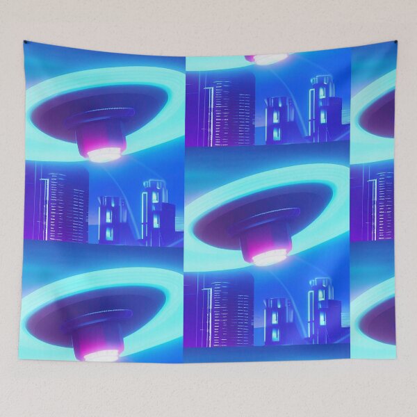 Item preview, Cool ufo art colorful vibrant alien art designed and sold by Neo-Expression.