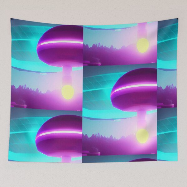 Item preview, Cool ufo art colorful vibrant alien art designed and sold by Neo-Expression.