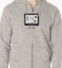 Cat nav Zipped Hoodie