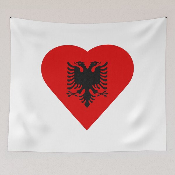 Item preview, Heart Albania. Flag of albania. Shqipëria designed and sold by FORYOUOFFICIAL.
