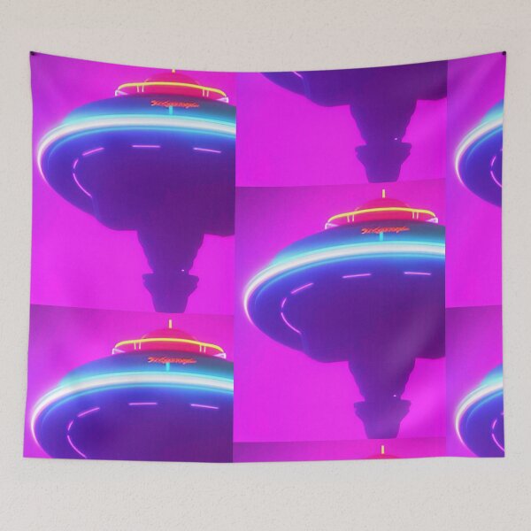 Item preview, Cool ufo art colorful vibrant alien art designed and sold by Neo-Expression.