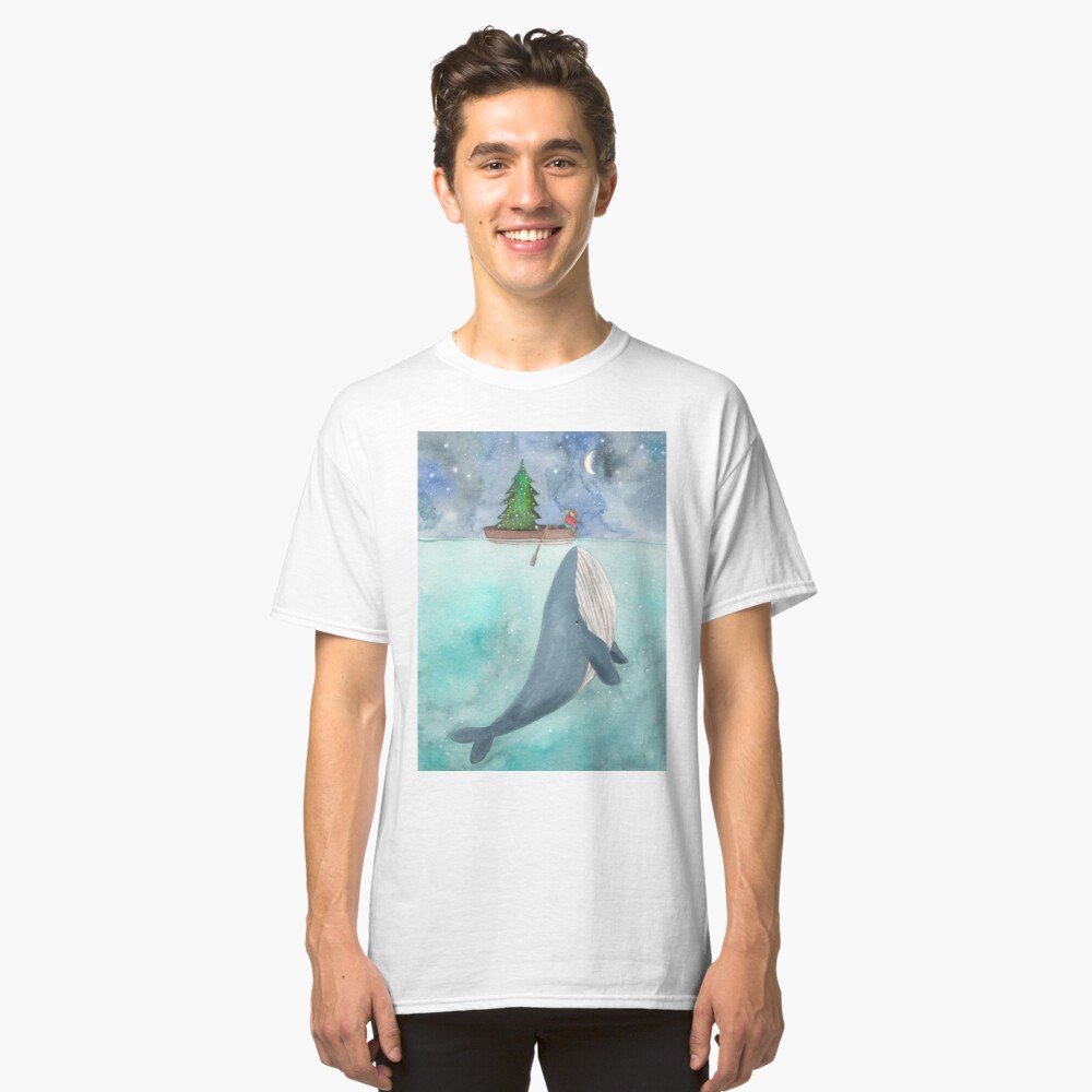 Christmas whale Classic T-Shirt