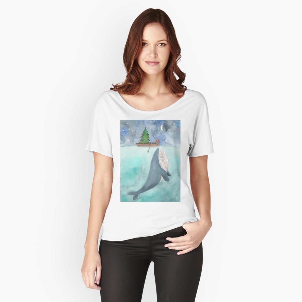Christmas whale Relaxed Fit T-Shirt