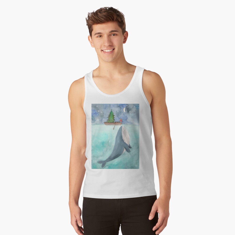 Christmas whale Tank Top