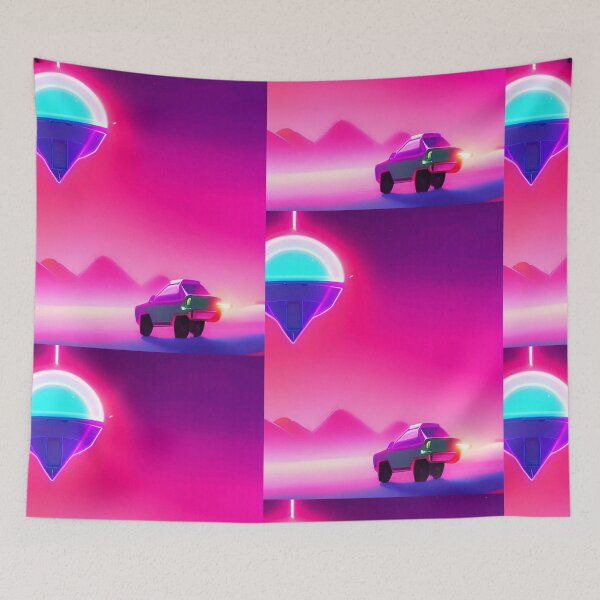 Item preview, Cool ufo art colorful vibrant alien art designed and sold by Neo-Expression.