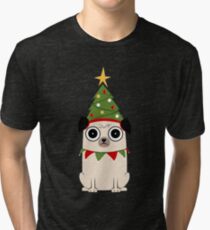 It's Christmas for Pug's sake Tri-blend T-Shirt