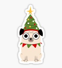 It's Christmas for Pug's sake Sticker