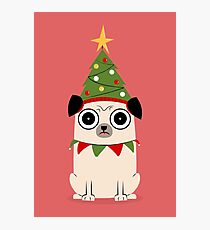 It's Christmas for Pug's sake Photographic Print
