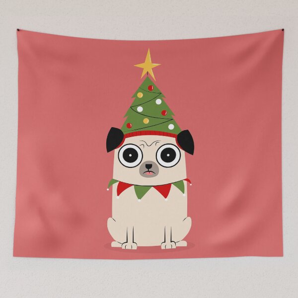 Item preview, It's Christmas for Pug's sake designed and sold by cartoonbeing.