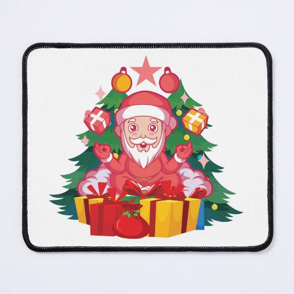 Item preview, Santa In Yoga Mode Vector T-shirt Design designed and sold by Cre8iveSkill.