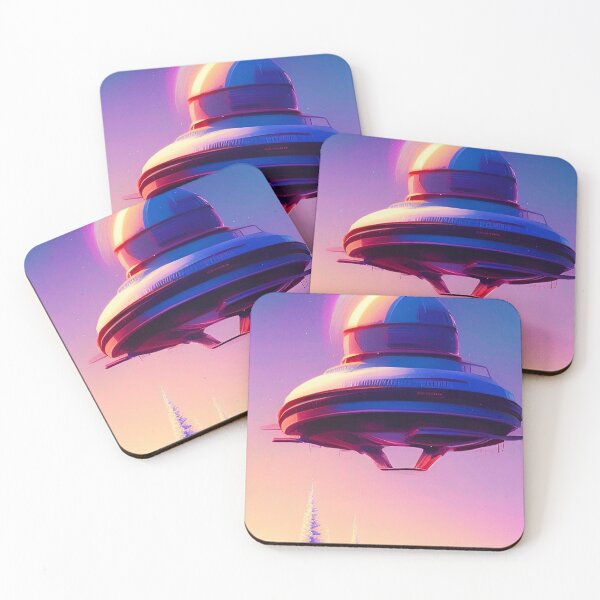 Item preview, Cool ufo art colorful vibrant alien art designed and sold by Neo-Expression.