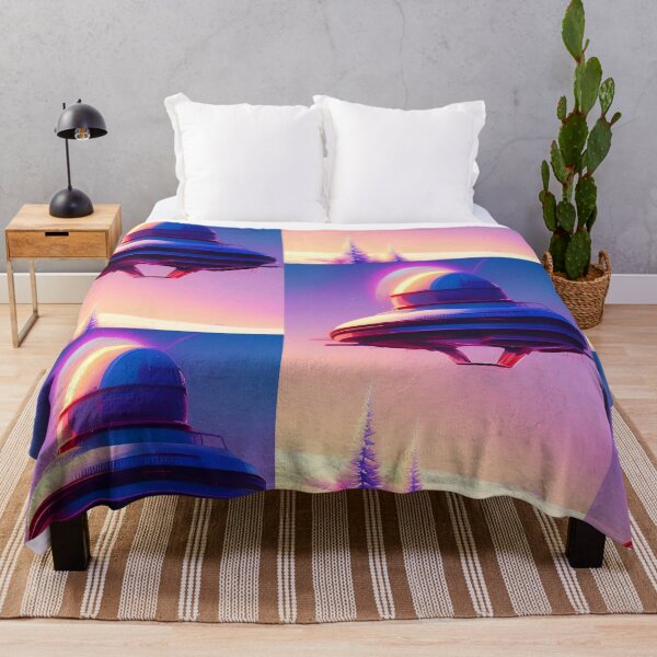 Item preview, Cool ufo art colorful vibrant alien art designed and sold by Neo-Expression.