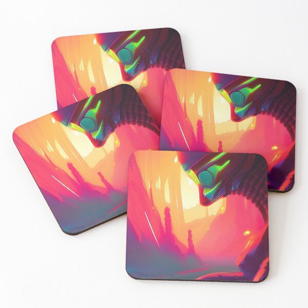 Item preview, Alien 3D neon space synthwave art designed and sold by Neo-Expression.