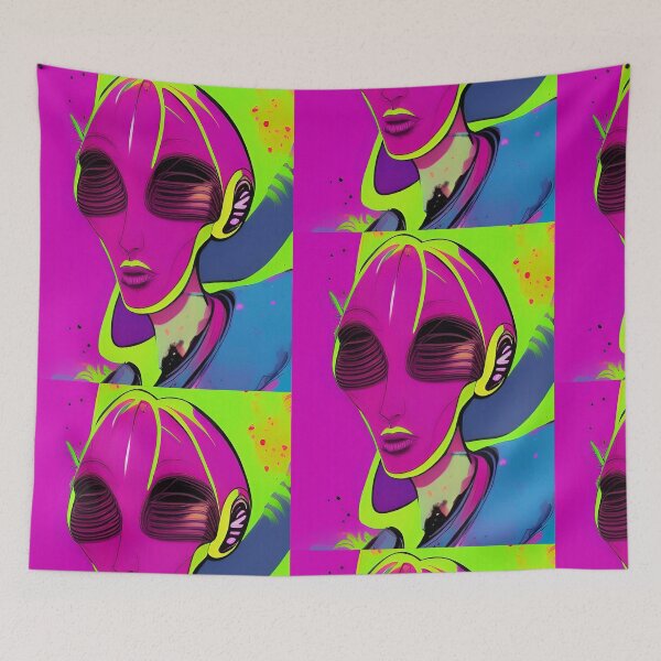 Item preview, Cool alien pop art designed and sold by Neo-Expression.