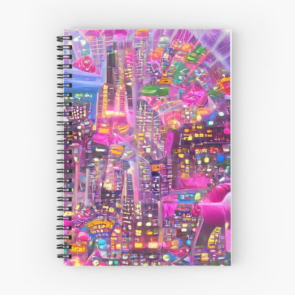 Item preview, Abstract colorful surreal city designed and sold by Neo-Expression.
