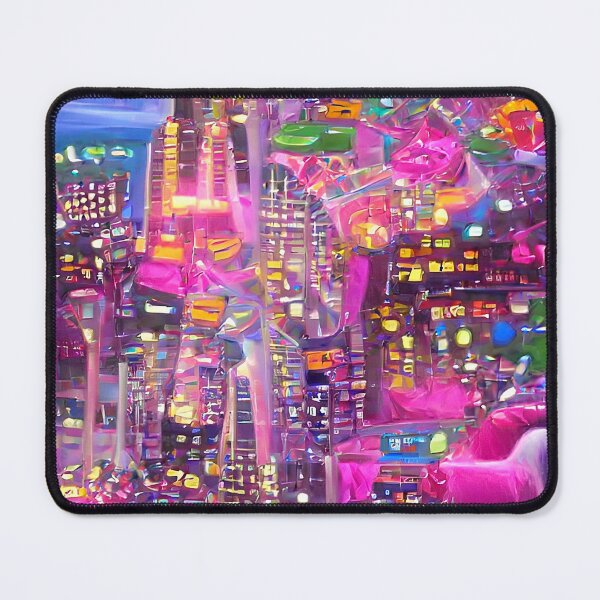 Item preview, Abstract colorful surreal city designed and sold by Neo-Expression.
