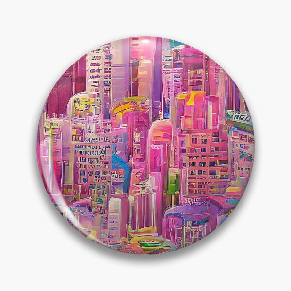 Item preview, Unique pink surrealism city designed and sold by Neo-Expression.