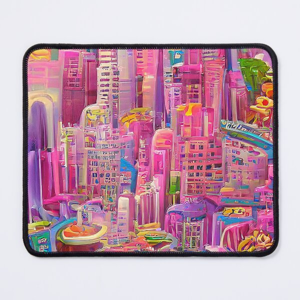 Item preview, Unique pink surrealism city designed and sold by Neo-Expression.