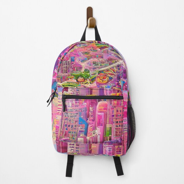 Item preview, Unique pink surrealism city designed and sold by Neo-Expression.