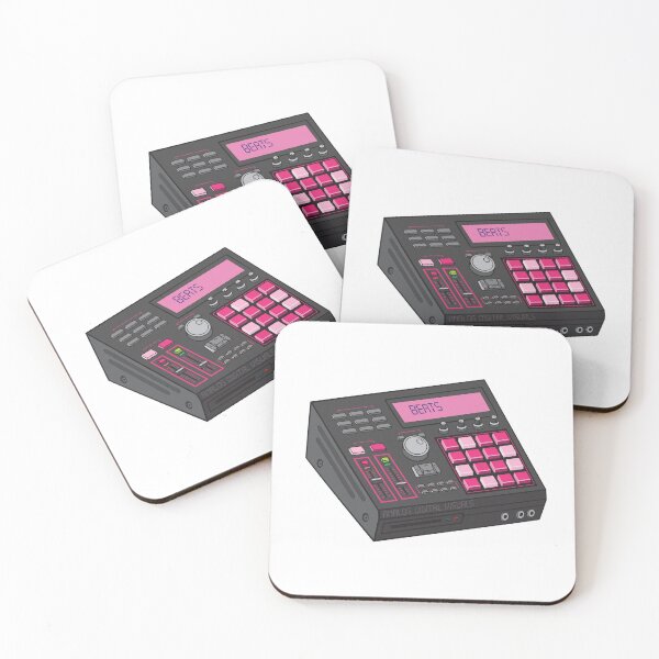 Item preview, Hip Hop Sampler Retro Graphic (Arsenic + Electric Pink Colorway) Analog / Music designed and sold by analogdigitalvz.