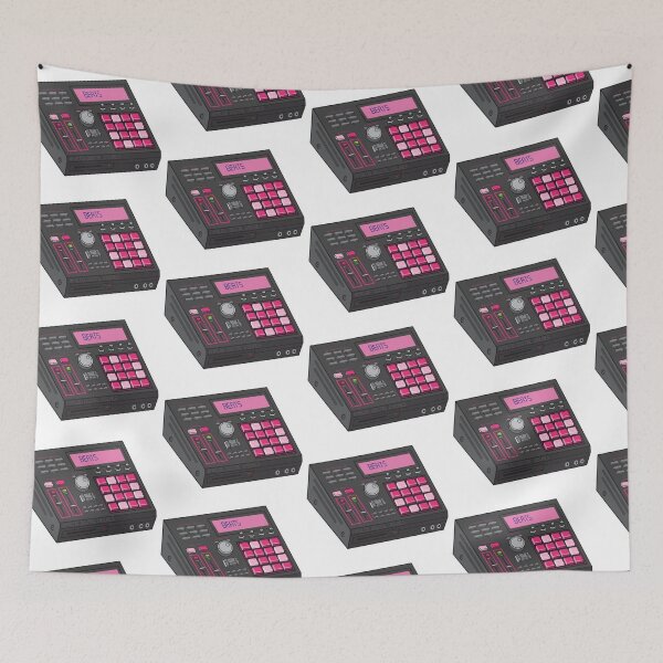 Item preview, Hip Hop Sampler Retro Graphic (Arsenic + Electric Pink Colorway) Analog / Music designed and sold by analogdigitalvz.