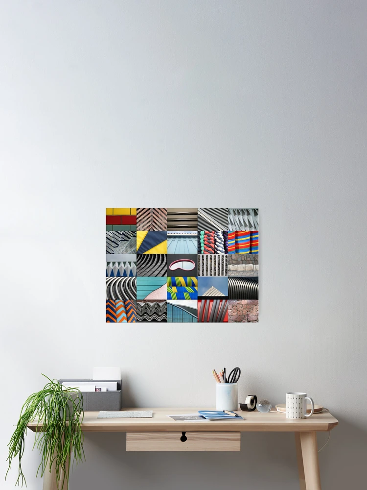 Thumbnail 2 of 3, Poster, Abstract Patchwork (pattern) designed and sold by Yampimon.