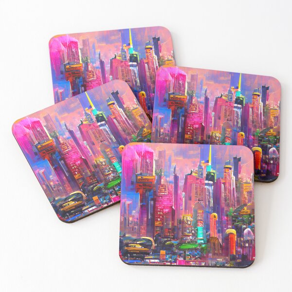 Item preview, New York Colorful surrealism futuristic designed and sold by Neo-Expression.