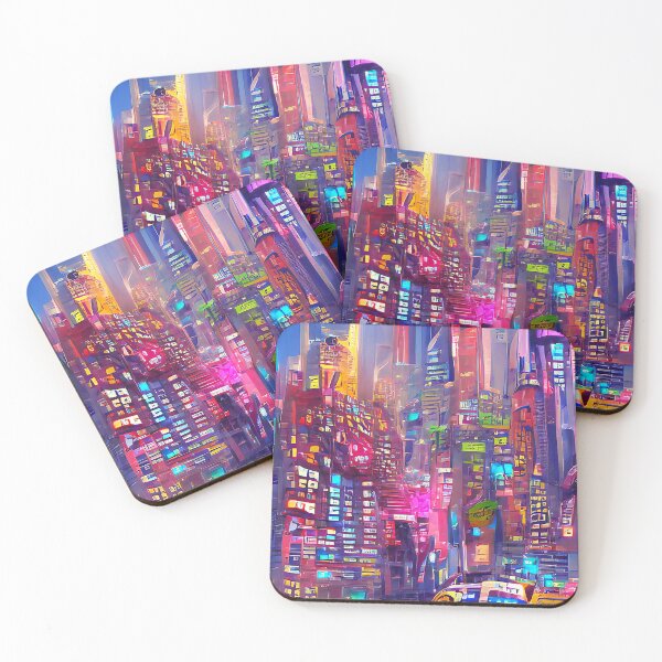 Item preview, New York Colorful surrealism futuristic designed and sold by Neo-Expression.