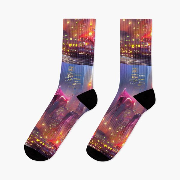 Item preview, Alien city futuristic synthwave art designed and sold by Neo-Expression.