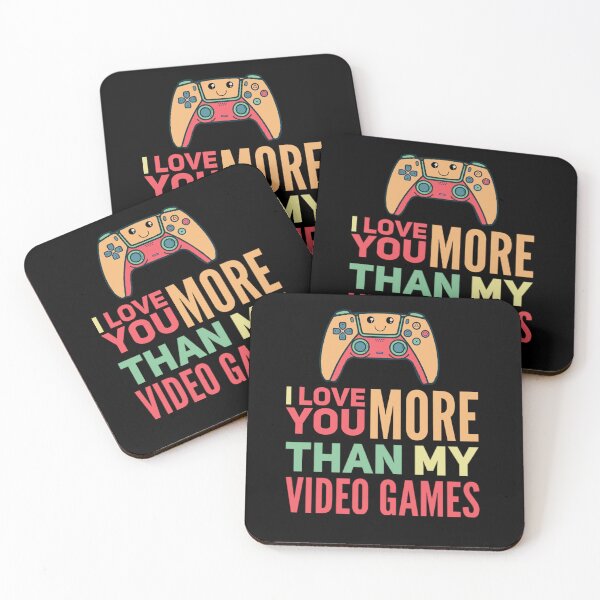 Item preview, I love you more than video games, funny Valentine’s Day, couples valentines designed and sold by mwebba2005.