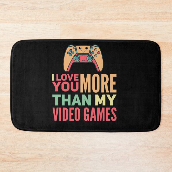 Item preview, I love you more than video games, funny Valentine’s Day, couples valentines designed and sold by mwebba2005.