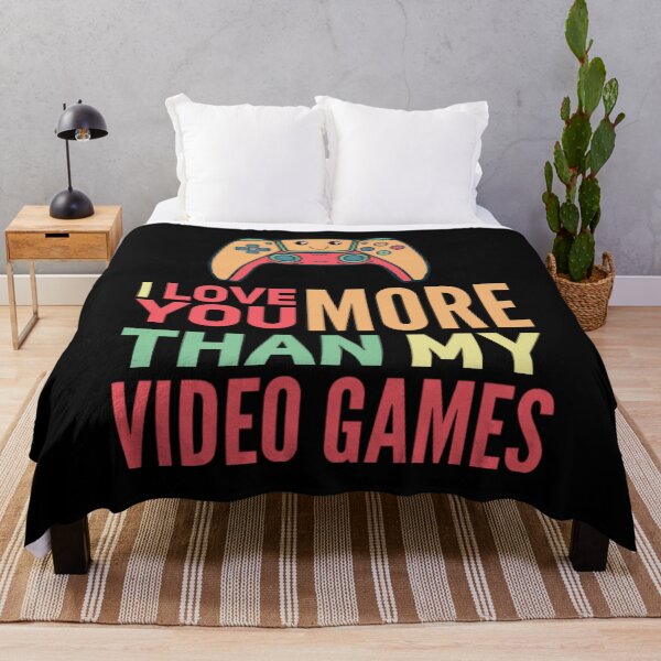 Item preview, I love you more than video games, funny Valentine’s Day, couples valentines designed and sold by mwebba2005.
