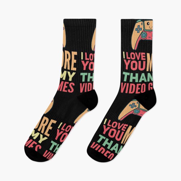 Item preview, I love you more than video games, funny Valentine’s Day, couples valentines designed and sold by mwebba2005.