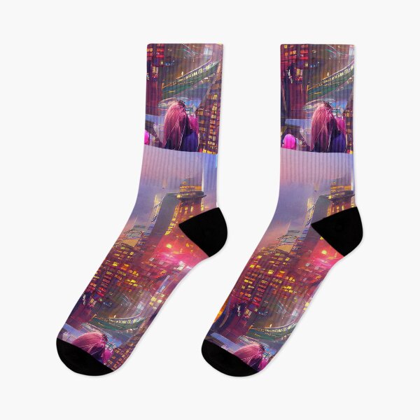 Item preview, Alien city futuristic synthwave art designed and sold by Neo-Expression.