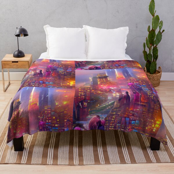 Item preview, Alien city futuristic synthwave art designed and sold by Neo-Expression.