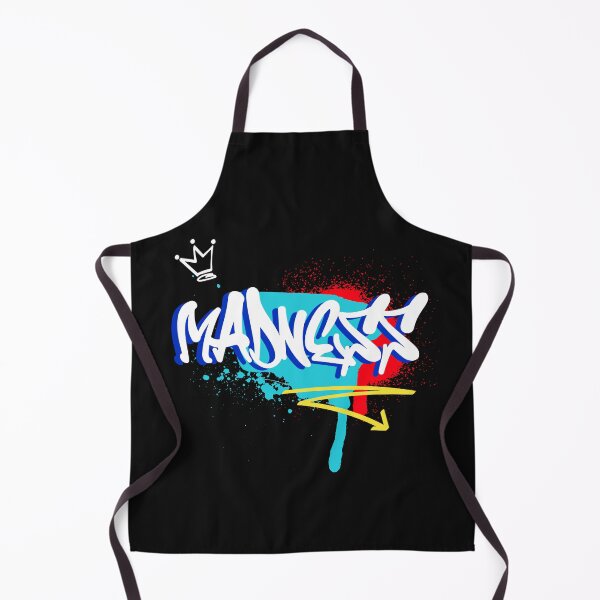 Item preview, King Madness graffiti with spray paint stains dark mode designed and sold by Cordiality.