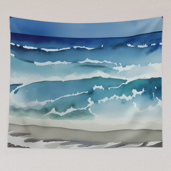 Item preview, Ocean watercolor art designed and sold by brandway.